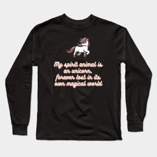 Unicorn Infj MBTI Long Sleeve T-Shirt
